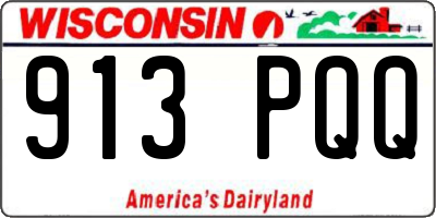 WI license plate 913PQQ