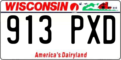 WI license plate 913PXD