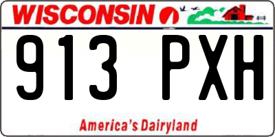 WI license plate 913PXH