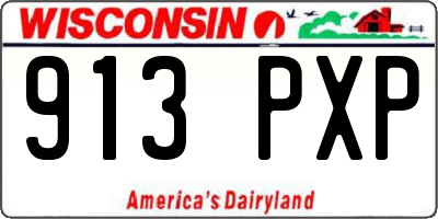 WI license plate 913PXP