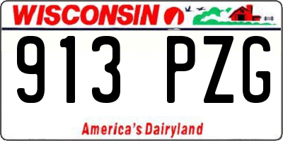 WI license plate 913PZG