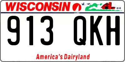 WI license plate 913QKH