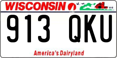 WI license plate 913QKU
