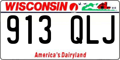 WI license plate 913QLJ