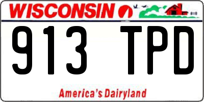 WI license plate 913TPD