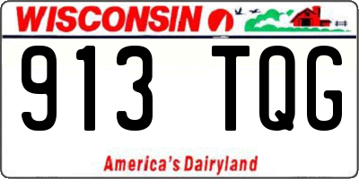 WI license plate 913TQG