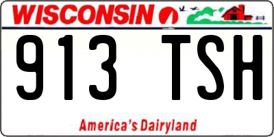 WI license plate 913TSH