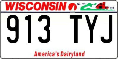 WI license plate 913TYJ