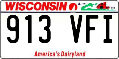 WI license plate 913VFI