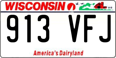 WI license plate 913VFJ