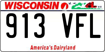 WI license plate 913VFL