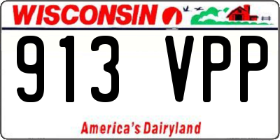 WI license plate 913VPP
