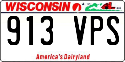 WI license plate 913VPS