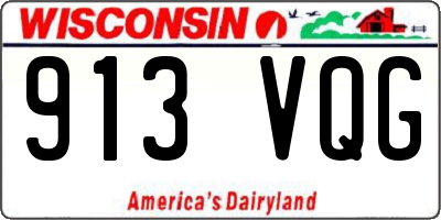 WI license plate 913VQG