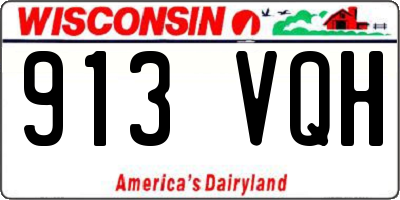 WI license plate 913VQH