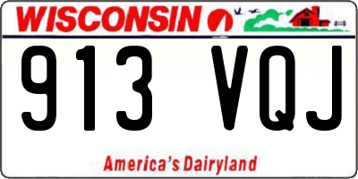 WI license plate 913VQJ