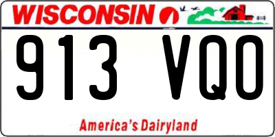 WI license plate 913VQO