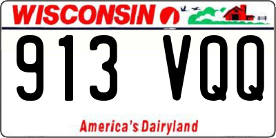 WI license plate 913VQQ