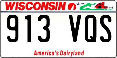 WI license plate 913VQS