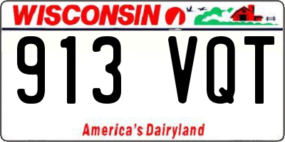 WI license plate 913VQT