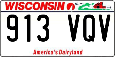 WI license plate 913VQV