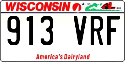 WI license plate 913VRF