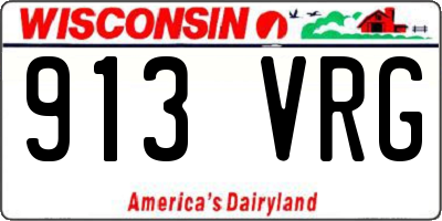 WI license plate 913VRG