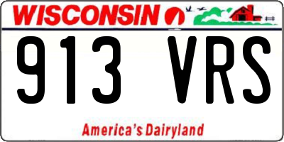 WI license plate 913VRS