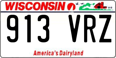 WI license plate 913VRZ