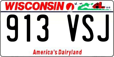 WI license plate 913VSJ
