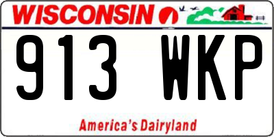 WI license plate 913WKP