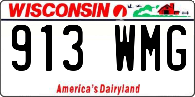 WI license plate 913WMG