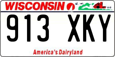 WI license plate 913XKY