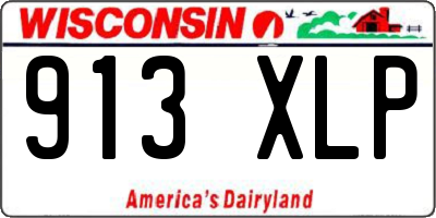 WI license plate 913XLP