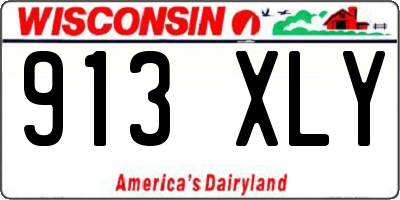 WI license plate 913XLY