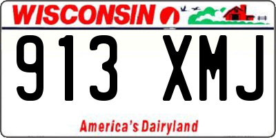 WI license plate 913XMJ