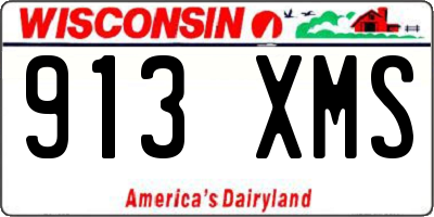 WI license plate 913XMS