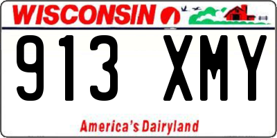 WI license plate 913XMY