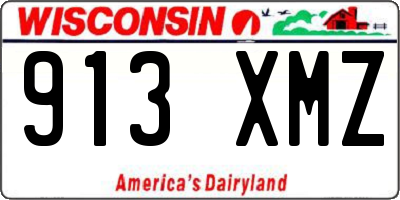 WI license plate 913XMZ
