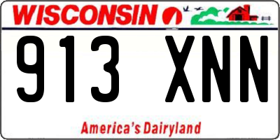 WI license plate 913XNN