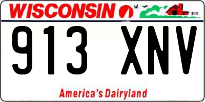 WI license plate 913XNV