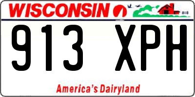 WI license plate 913XPH