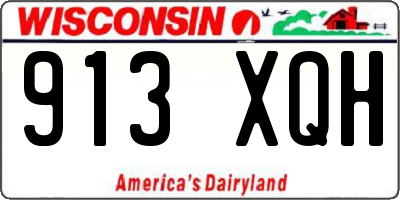 WI license plate 913XQH