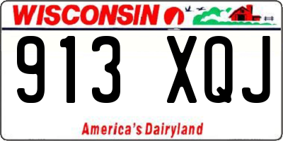 WI license plate 913XQJ