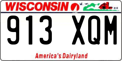 WI license plate 913XQM