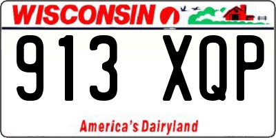 WI license plate 913XQP