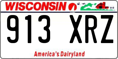WI license plate 913XRZ