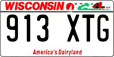 WI license plate 913XTG