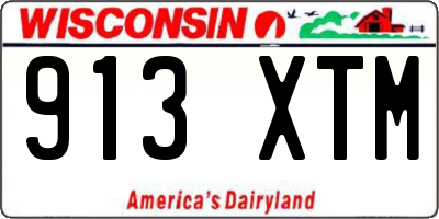 WI license plate 913XTM