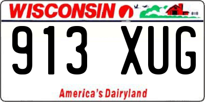 WI license plate 913XUG